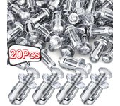 Tuercas de gato Tornillos Tornillos de pétalos Anclajes de pétalos Tapones de expansión para cortinas Abrazadera de expansión Remache de pétalos Perno de bloqueo Tablero Sujetadores de pared 4*20-4PCS