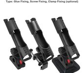 Accesorio de pesca para bote inflable, balsa, herramienta de pesca, soporte para caña de pescar, canoas, kayak de pesca Clamp Fixing