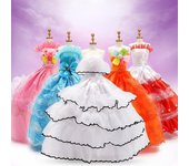 Colección de minimuñecas de 30CM, ropa para niñas, juguete 3D con ojos grandes, trajes completos de princesa BJD, colección de vestidos, regalo para niños only clothes