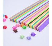 Papel de estrella de los deseos, 23 x 1 cm, tiras de papel de estrella de color caramelo sólido, papel de origami de la suerte, pilas de estrellas plegables DIY, 540 unidades, 1030 unidades