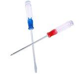 Destornillador de punta plana para consolas de juegos, pantalla LCD, 1/2 piezas Slotted Screwdriver
