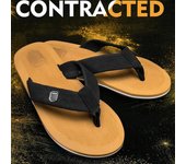 Zapatos de Hombre, recién llegados, chanclas de verano para Hombre, sandalias de playa de alta calidad, Zapatos antideslizantes, zapatillas informales para Hombre al por mayor 45 negro