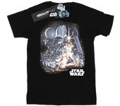 Star Wars Girls Retro Montage Cotton T-Shirt 9-11 Years