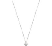 Collar Vendome en oro blanco K10 con 1 diamante GJBN037240DI [Oficial] [VIH Aoyama]
