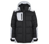 Chaqueta acolchada reflectante Dumas para mujer/señora Clique M gris/negro