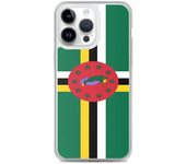 Funda iPhone - Drapeau Dominique - iPhone 14 Pro Max - Souple - Multicolore - Verticale