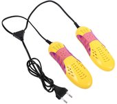 Secador de zapatos con luz violeta, calentador, desodorante para botas, dispositivo deshumidificador con carcasa de plástico blanco