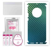 apgo Protective Skin Sticker for the back+sides compatible with Huawei Mate 40 Pro, Full Wrap Film, Foil, Vinyl - Pattern Carbon Chameleon CAKA1