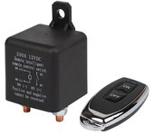 Relé de coche de 12 V, 200 A, interruptor de desconexión remota inalámbrico dual, aislador de batería de bobina de cobre 1pcs remote controller & 1pcs connector varios colores