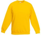Fruit Of The Loom Kids Unisex Classic 80/20 Set-In Sudadera (Pack de 2) 12-13 blanco