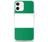 Coque iPhone - Multicolore - Drapeau Nigeria - Souple - Compatible iPhone 12 mini - Vertical