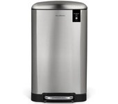 Cubo de Basura con Pedal Les Collectors Metal, Plata, 40 L