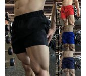 Pantalones cortos deportivos de verano para hombre, ropa deportiva para playa, pantalones cortos de entrenamiento, ropa de baloncesto para hombre, pantalones cortos de gimnasio para fitness y running. M rojo