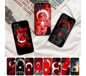 Funda de teléfono con bandera de Turquía para Iphone 8 7 6 6s Plus X Se 2020 Xr Xs 14 11 12 13 Mini Pro Max For iphone 14 pro