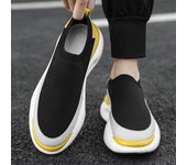Zapatos de hombre de un solo pedal, nuevos zapatos deportivos casuales de verano para hombre, calcetines tejidos con mosca, zapatos de moda para adolescentes, zapatos de papá 39