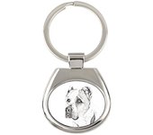 Central Asia Shepherd Dog, Central Asian Shepherd Dog - keychain with a dog, keychain with a print, personalized pendant from the Art-Dog brand plata