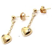Les Trésors De Lily [F9214] - Pendientes 'Love' chapados en oro oro
