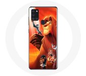 Coque Samsung Galaxy A21S Le Roi Lion Simba et Mufasa
