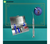 Kit de sistema de eliminación de archivos Endodoncia Dental, conjunto de instrumentos de eliminación de archivos rotos, Extractor de archivos de conducto radicular para clínica gris