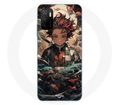 Coque Maniacase pour Xiaomi Poco M3 Pro 5G demon slayer Tanjiro anime manga