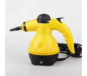 Limpiador a vapor eléctrico de 1000W, vaporizador de mano, limpieza de inodoros para el hogar, aparatos limpiadores a vapor amarillo
