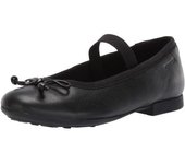 Geox Zapatos escolares para niña de piel plie 13 UK negro