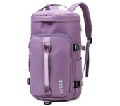Mochila para mujer Bolsos de gimnasio de gran capacidad para mujer, bolso de hombro para entrenamiento de hombre, bolso con asa de viaje, bolso cruzado deportivo para Yoga, bolso de hombro para mujer One Size color rosa