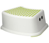 Taburete con escalón para niños, asiento de entrenamiento para ir al baño con superficie antideslizante, verde 13x37x24cm