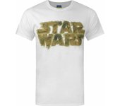 Star Wars Mens Chewbacca Logo T-Shirt M blanco