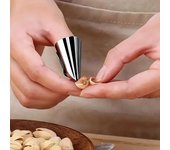 Pelador de ajo de acero inoxidable, herramienta de cocina multifuncional, accesorios de cocina aptos para alimentos, molinillo de ajo, pelador de castañas de dedo 1pc