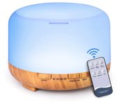 Humidificador de aire, difusor de aceites esenciales, 500 ml, ultrasónico, generador de niebla fría, nebulizador, humidificador USB, lámpara LED, difusor de aroma eléctrico