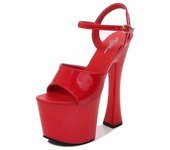 Verano de tacón alto Sexy club nocturno zapatos de mujer plataforma impermeable modelo pasarela baile en barra sandalias de mujer LFD 34 blanco