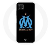 Coque pour Samsung Galaxy A22 5G Logo Olympique de Marseille Fond Noir