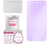 apgo Anti-Blue 9H Hybrid protective glass compatible with Wiko WIM Lite, flexible nano glass, great replacement for tempered glass, scratch-resistant,