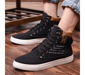 Zapatillas de deporte de moda para hombre 2024 Otoño e invierno Zapatos altos de cuero mate para hombre Talla grande 47 Botas casuales retro para hombre 38 marrón