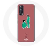 Coque Vivo Y72 Squid Game Ji Yeong Numéro 240 Et Kang Sae Byeok Numéro 067