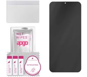 apgo Privacy Matte Hybrid protective glass compatible with Wiko View4, flexible nano glass, great replacement for tempered glass, scratch-resistant, f
