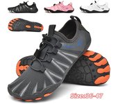 Zapatos de agua para hombres y mujeres, zapatos acuáticos de playa, sandalias de natación, drenaje, zapatos deportivos para vadear, navegación de secado rápido, pies descalzos, yoga, gimnasio, pesca, surf, zapatillas de deporte 36 color rosa