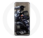 Coque pour Samsung Galaxy A8 Plus Formule 1 Yuki Tsunoda pilote automobile de F1 Bleu