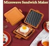 Máquina para hacer tostadas en microondas que ahorra tiempo Máquina para hacer tostadas en microondas Horno microondas Máquina para desayuno para postres Sándwiches Desayuno azul