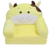 Sofá plegable de dibujos animados para niños, 2 en 1, abatible, con respaldo y sillón cama.