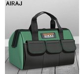 Bolsa de herramientas AIRAJ de 13/16/18 pulgadas, multifunción, de tela Oxford 1680D, impermeable, para electricista, con múltiples bolsillos, anticaídas