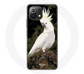 Coque pour Xiaomi Mi 11 Lite Cacatoes Perroquets Blanc sur l'arbre