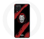 Coque - La Casa de Papel - Samsung Galaxy A12 - Souple - Noir - Masque peinture