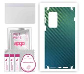 apgo Protective Skin Sticker for the back+sides compatible with Motorola Edge 20 Pro, Full Wrap Film, Foil, Vinyl - Pattern Carbon Chameleon CAKA1