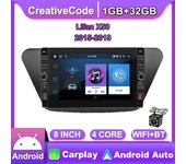 8 pulgadas para Lifan X50 2015-2019 con botón perilla Android Car Radio reproductor Multimedia navegador estéreo GPS 2 Din 1 + 32GB 1+32GB
