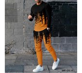 Conjunto de camiseta y pantalones de manga larga con estampado 3D de patrón de llama, ropa deportiva de moda, conjunto de dos piezas XL