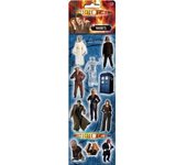 Juego de imanes para nevera de perfil bajo de Doctor Who (Paquete de 11) One Size negro