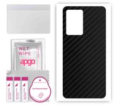 apgo Protective Skin Sticker for the back compatible with Lenovo Legion Y70, Wrap Film, Foil, Vinyl - Pattern Carbon Black