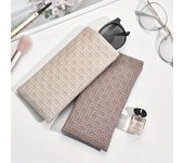 Estuche portátil con tapa apretada para gafas de sol - Estuche de cuero suave para gafas de sol Estuche para gafas fácil de usar negro